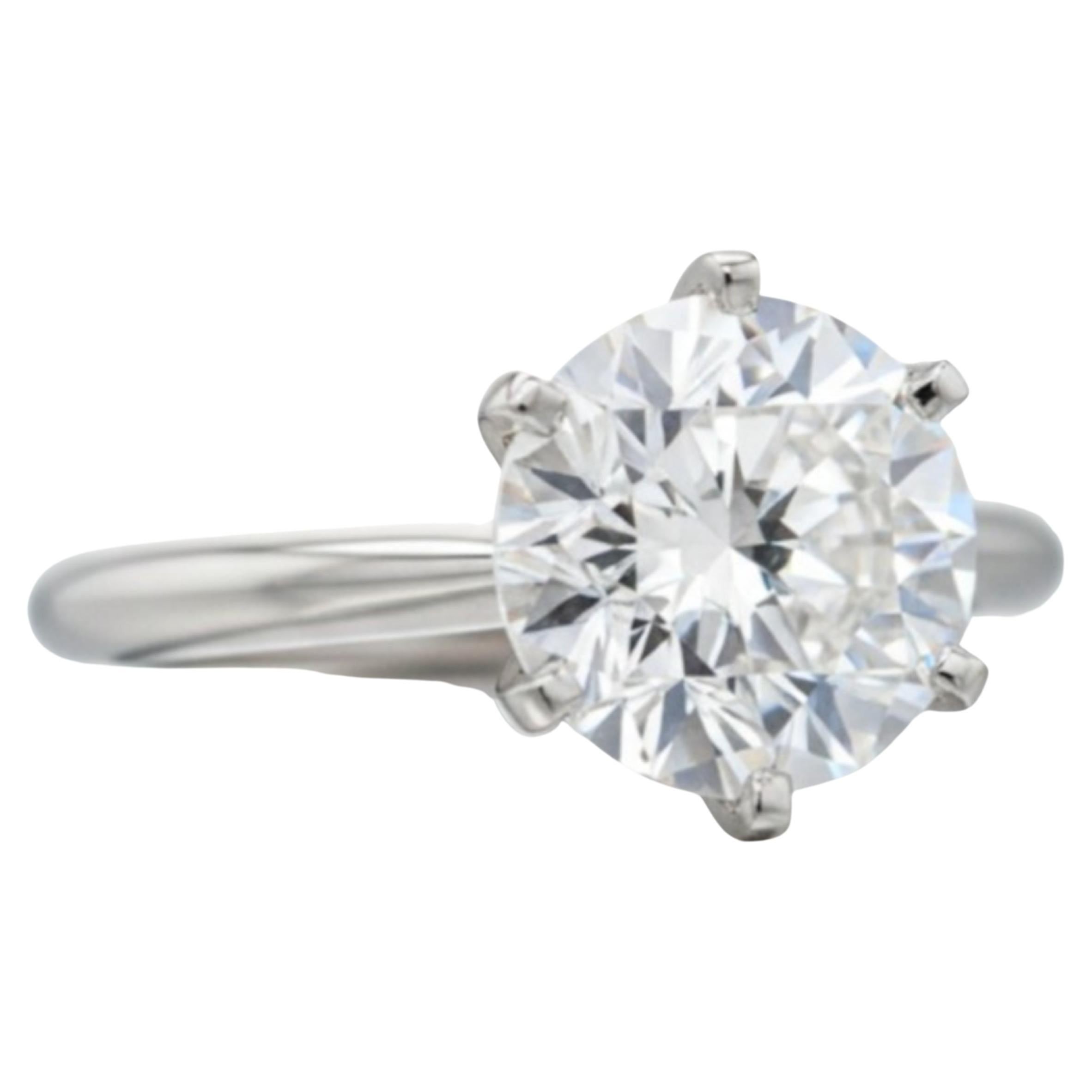 Tiffany 
Co. 2,08 Ct. Anello di fidanzamento con diamante taglio Brilliante rotondo