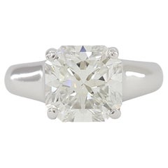 Tiffany & Co. 2.16 Ct Platinum Lucida Square Brilliant Cut Diamond Ring