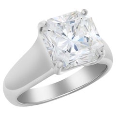 Tiffany & Co. 2.16 ct Platinum Lucida Square Brilliant Cut Diamond Ring