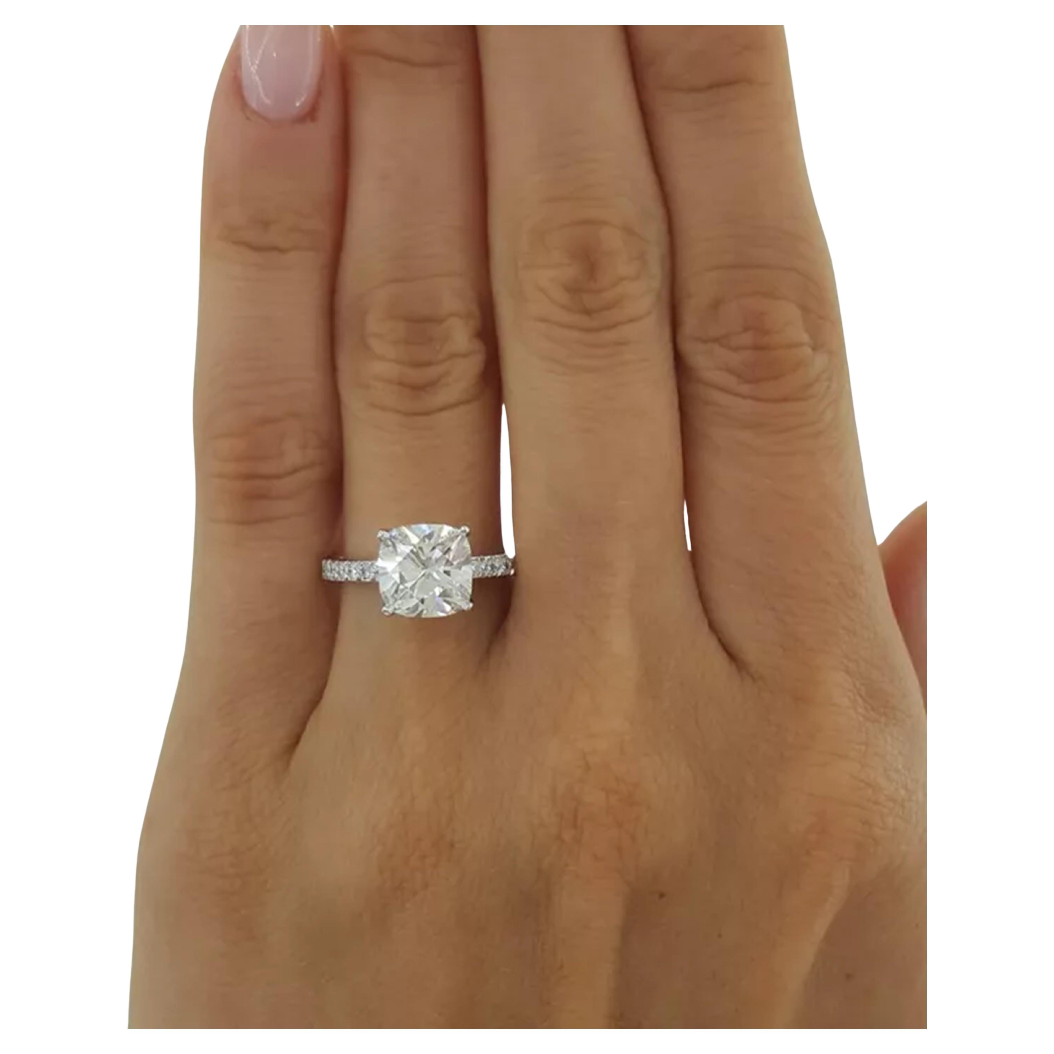 Cushion Cut Tiffany & Co. 2.17 Ct. NOVO engagement ring For Sale