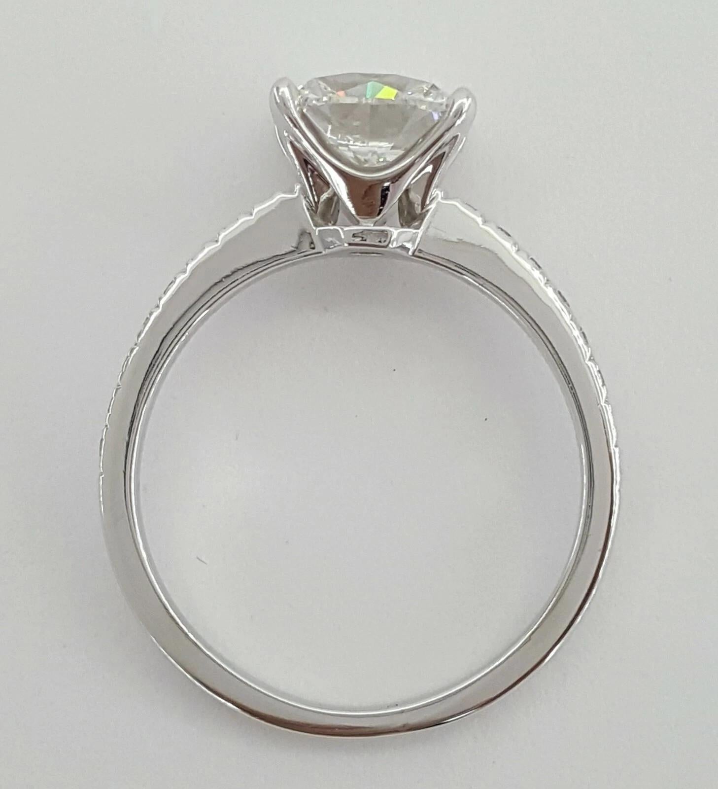 Contemporary Tiffany & Co. 2.17ct NOVO Cushion Brilliant Diamond Platinum Engagement Ring For Sale