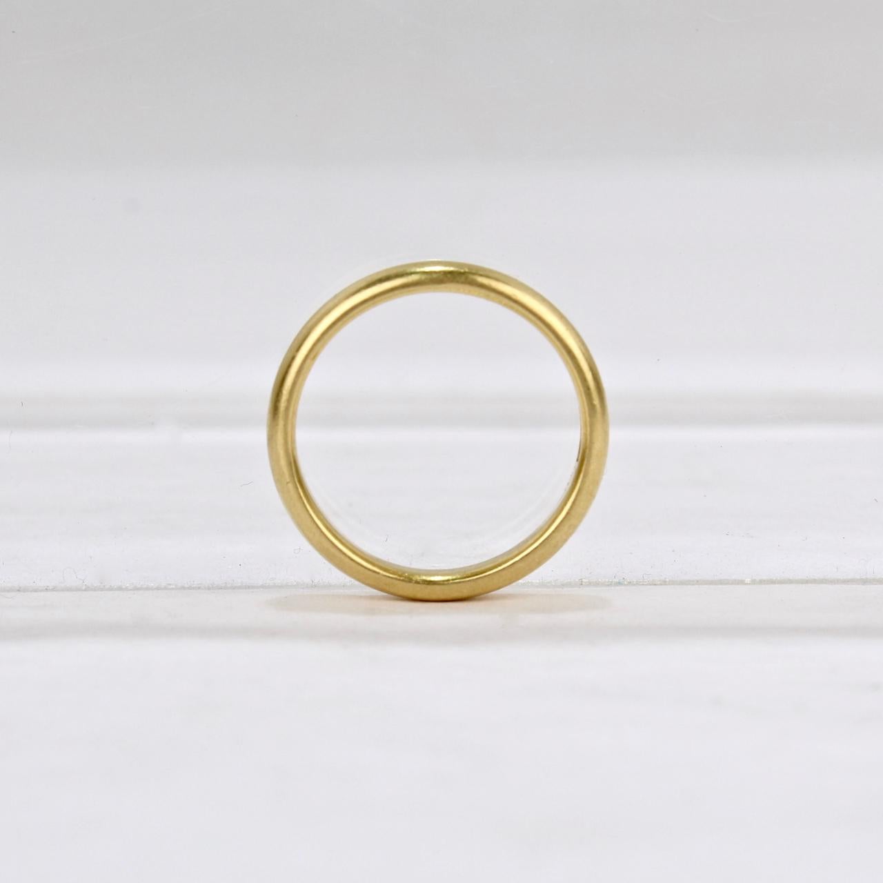 22 carat gold band ring