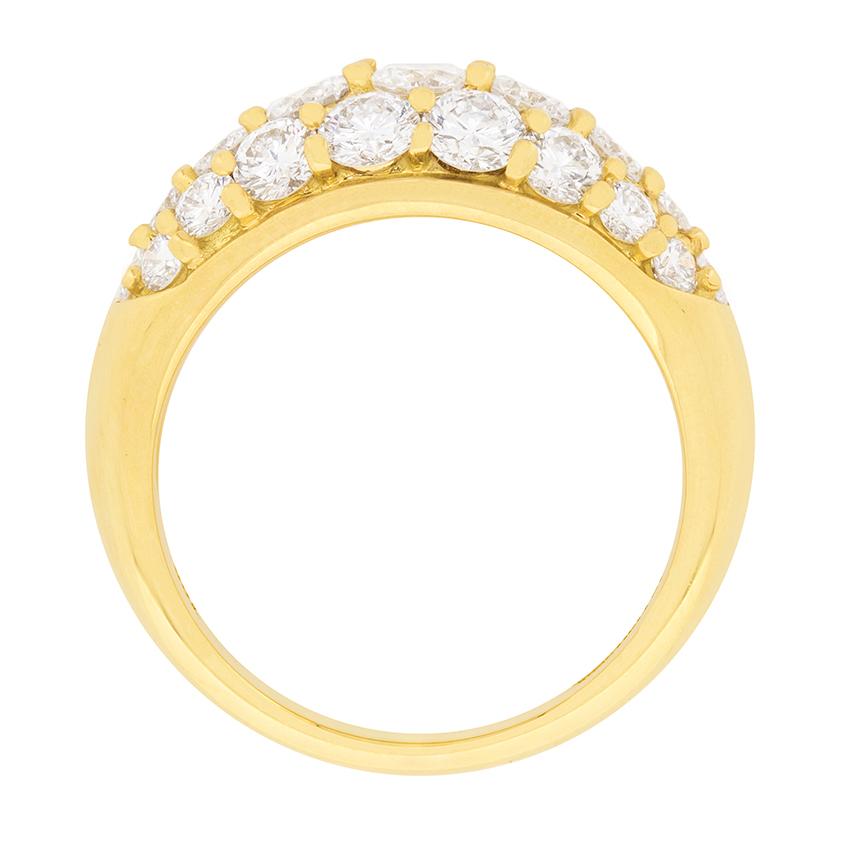 Modern Tiffany & Co. 2.20ct Diamond Bombe Dress Ring For Sale