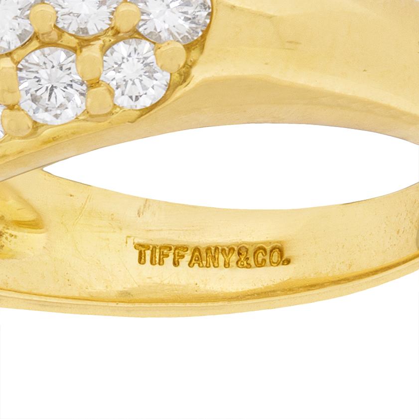Brilliant Cut Tiffany & Co. 2.20ct Diamond Bombe Dress Ring For Sale