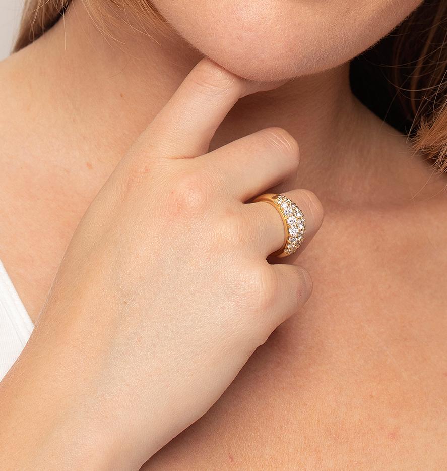 Tiffany & Co. 2.20ct Diamond Bombe Dress Ring For Sale 1