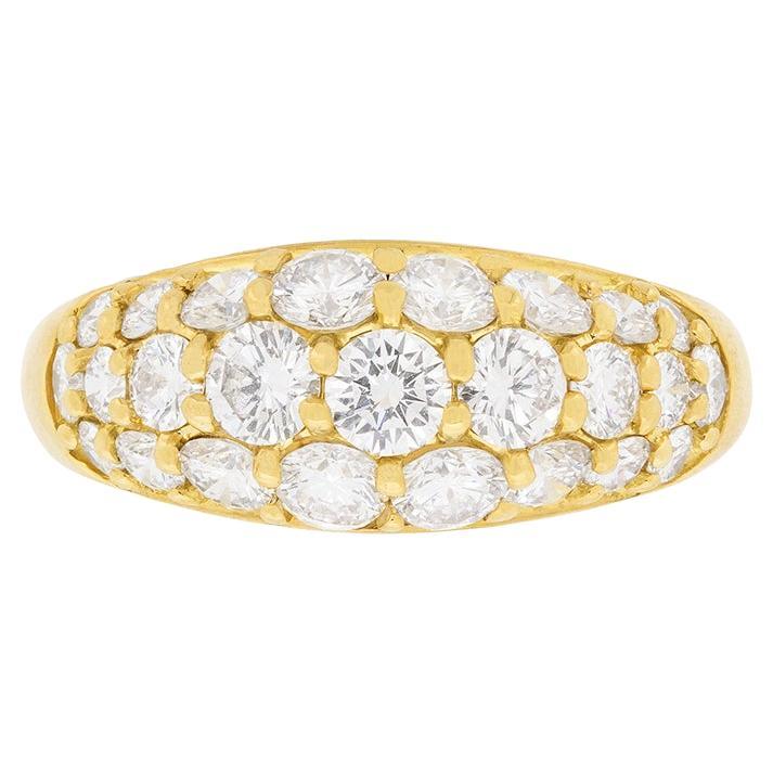 Tiffany & Co. 2.20ct Diamond Bombe Dress Ring For Sale