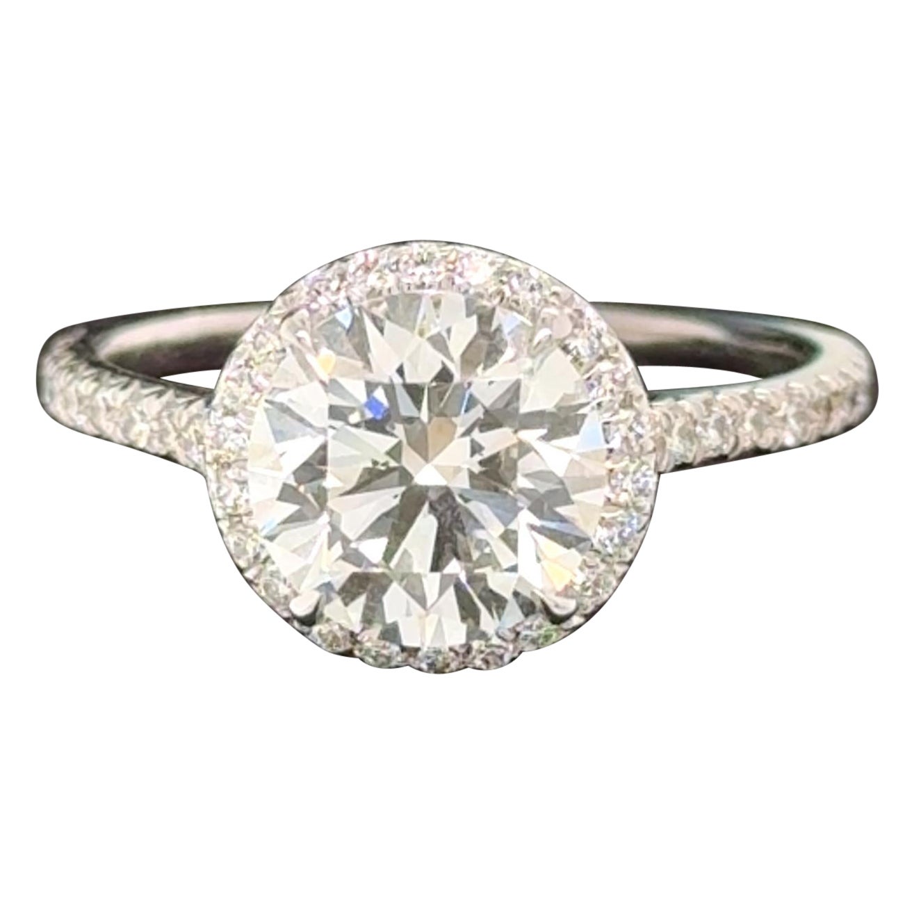 Tiffany & Co., bague de fiançailles Soleste Halo avec diamant de 2.25 carat