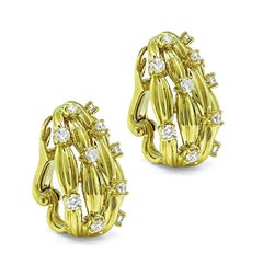 Orecchini Tiffany & Co. con diamanti da 2,25 carati in oro giallo 18k