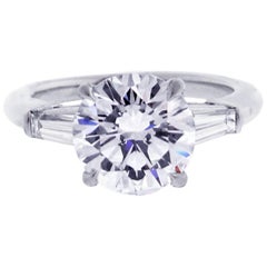 Tiffany & Co. 2.27 Carat Diamond Solitaire Engagement Ring