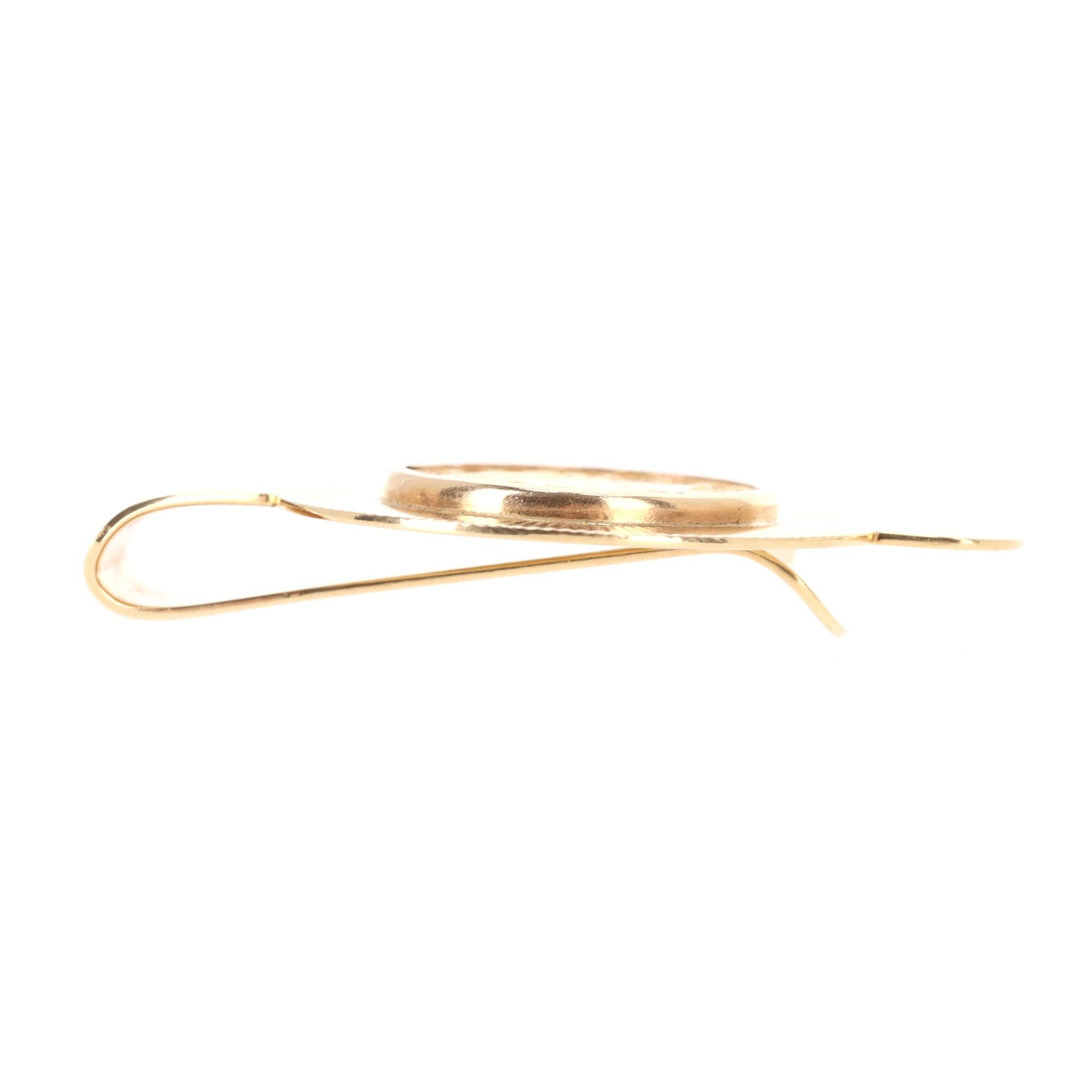 Tiffany & Co 22k Gold Coronet Kopf Quarter Eagle Münze Geldklammer Herren im Angebot