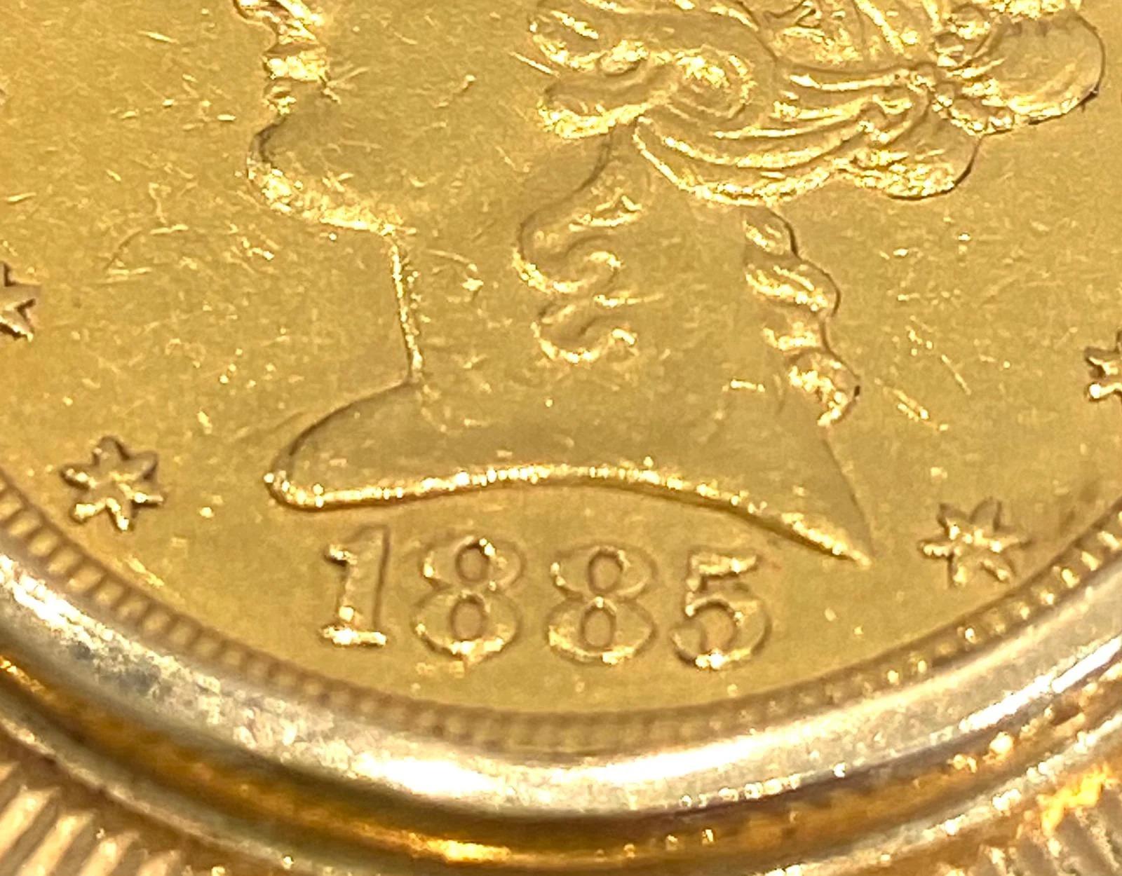 Men's Tiffany & Co 22k Gold Coronet Head Quarter Eagle Coin Money Clip For Sale