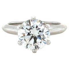 Tiffany & Co., 2.30 Carat Round Brilliant Cut Diamond Engagement Ring