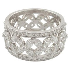 Tiffany & Co. 2.34 Carat Marquise and Round Diamond Victoria Wedding Band