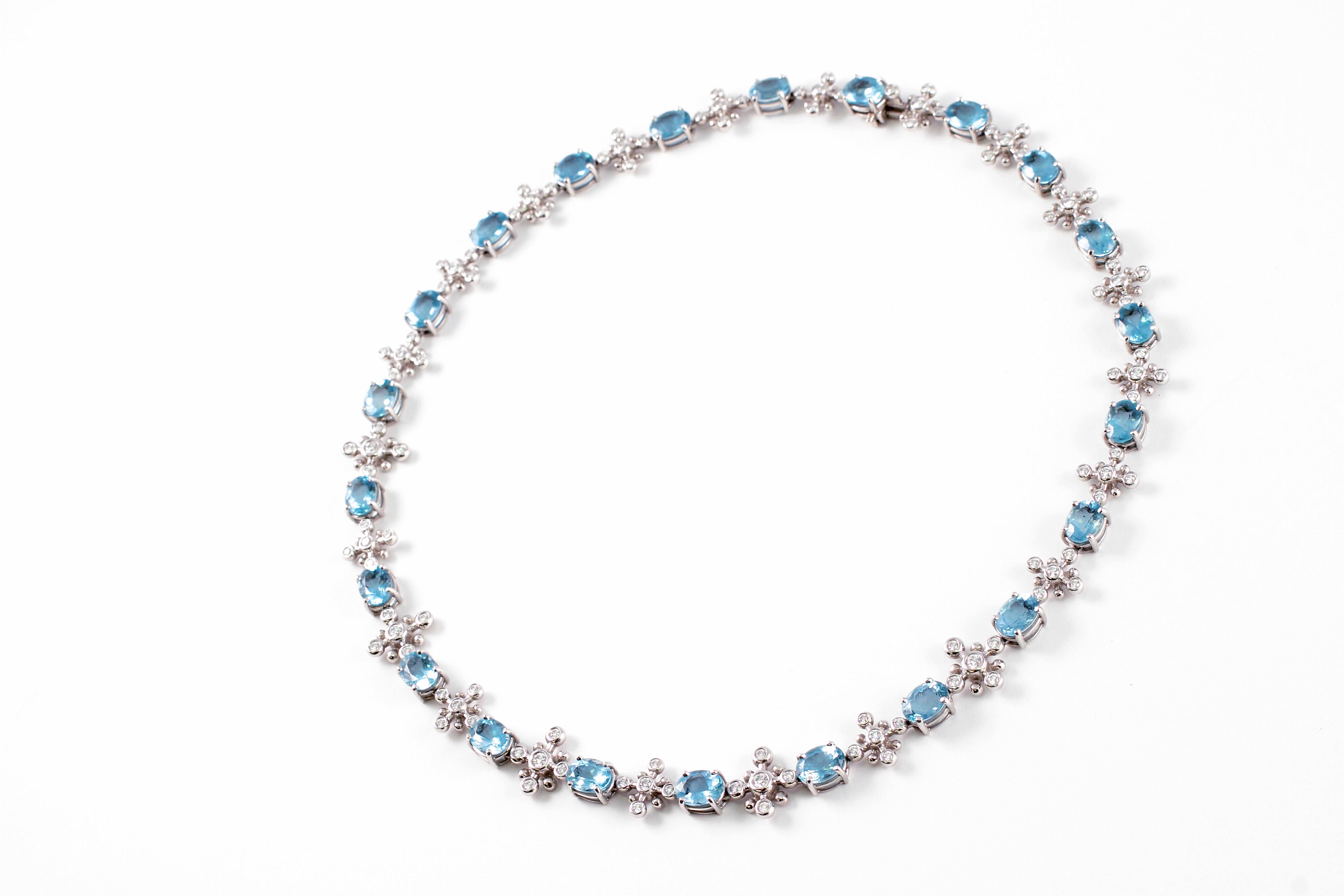 aquamarine necklace tiffany