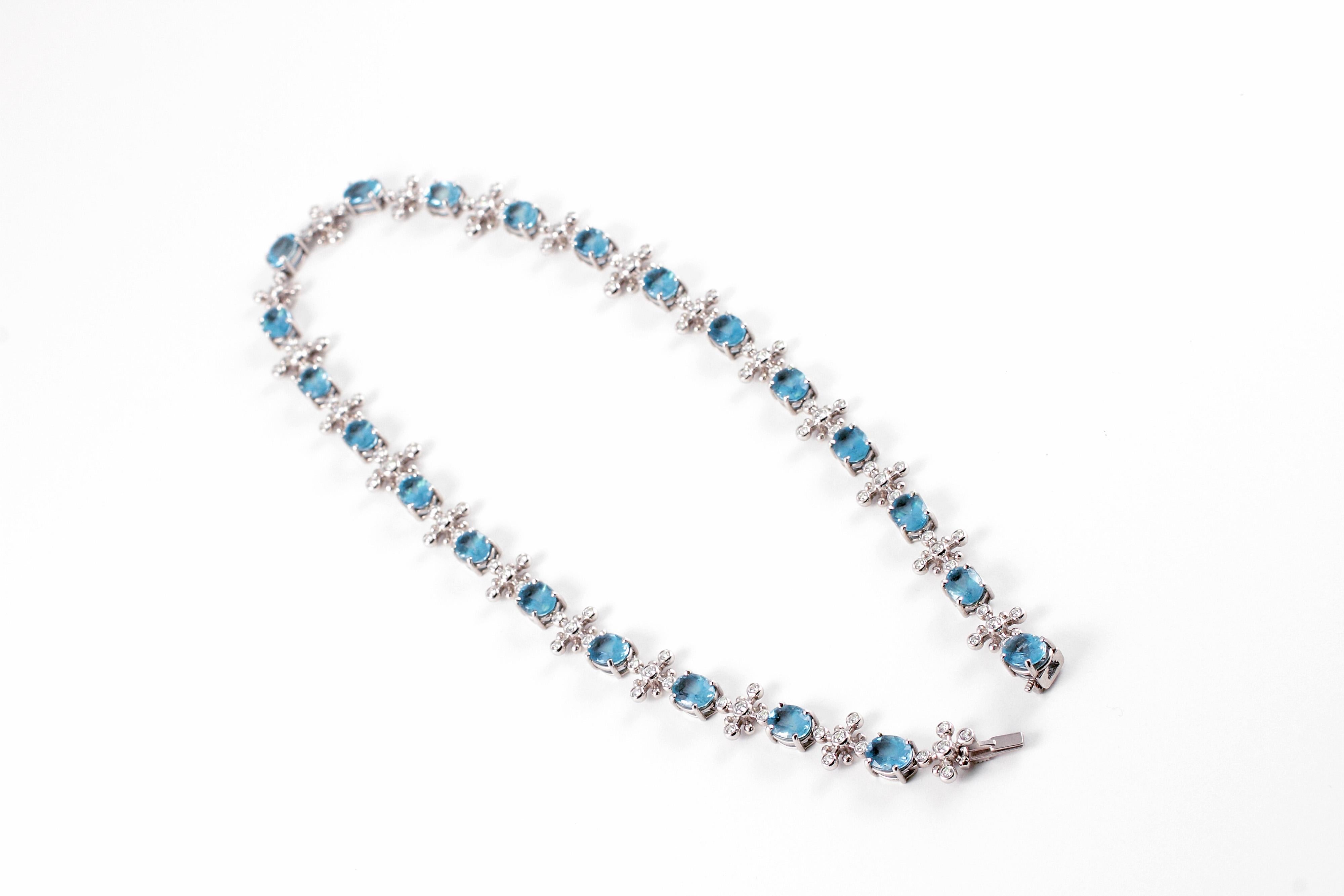 Tiffany & Co. 23.81 Carat Aquamarine 2.65 Carat Diamond Necklace 1