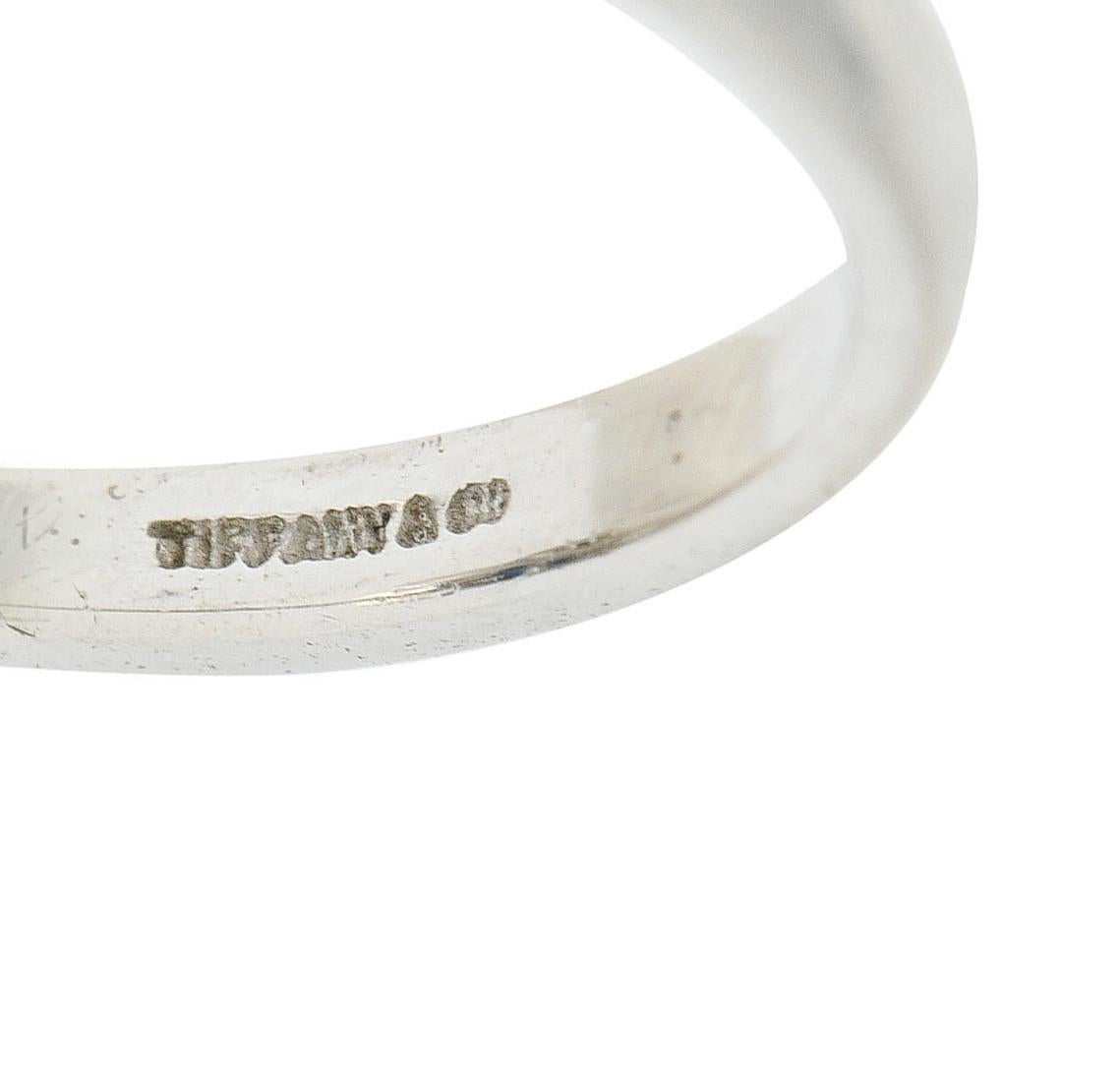 Tiffany & Co. 2.40 Carats Aquamarine Diamond Platinum Gemstone Ring 1