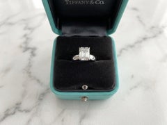 Tiffany & Co. 2.45 Carat Emerald Cut Diamond Platinum Solitaire Engagement Ring