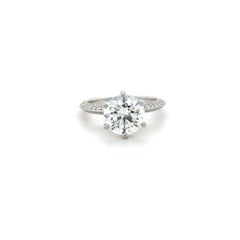 Tiffany & Co., 2.46 Carat Diamond Pavé Tiffany Engagement Ring