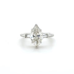 Tiffany & Co., 2.47 Carat Marquise Cut Diamond Engagement Ring