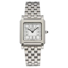 Tiffany & Co 24mm Classic Montre-bracelet en acier inoxydable à quartz