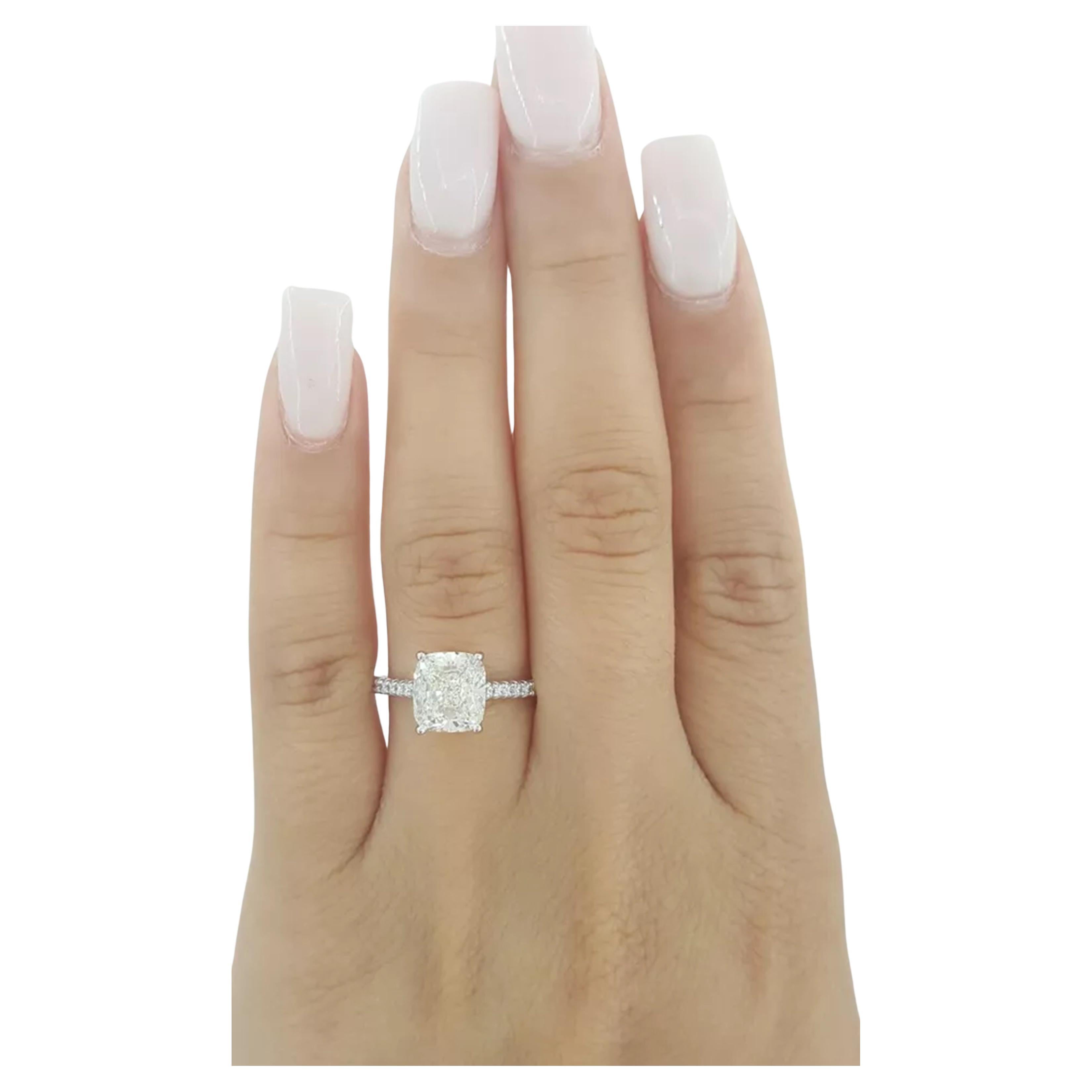 tiffany cushion cut diamond ring