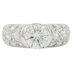 Tiffany & Co. 2.59 Total Weight Platinum Round Brilliant Cut Diamond