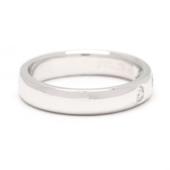 Tiffany & Co .25ctw Diamond Band Ring, Platinum, Ring Size 6