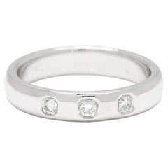 Tiffany & Co .25ctw Diamond Band Ring, Platinum, Ring Size 6