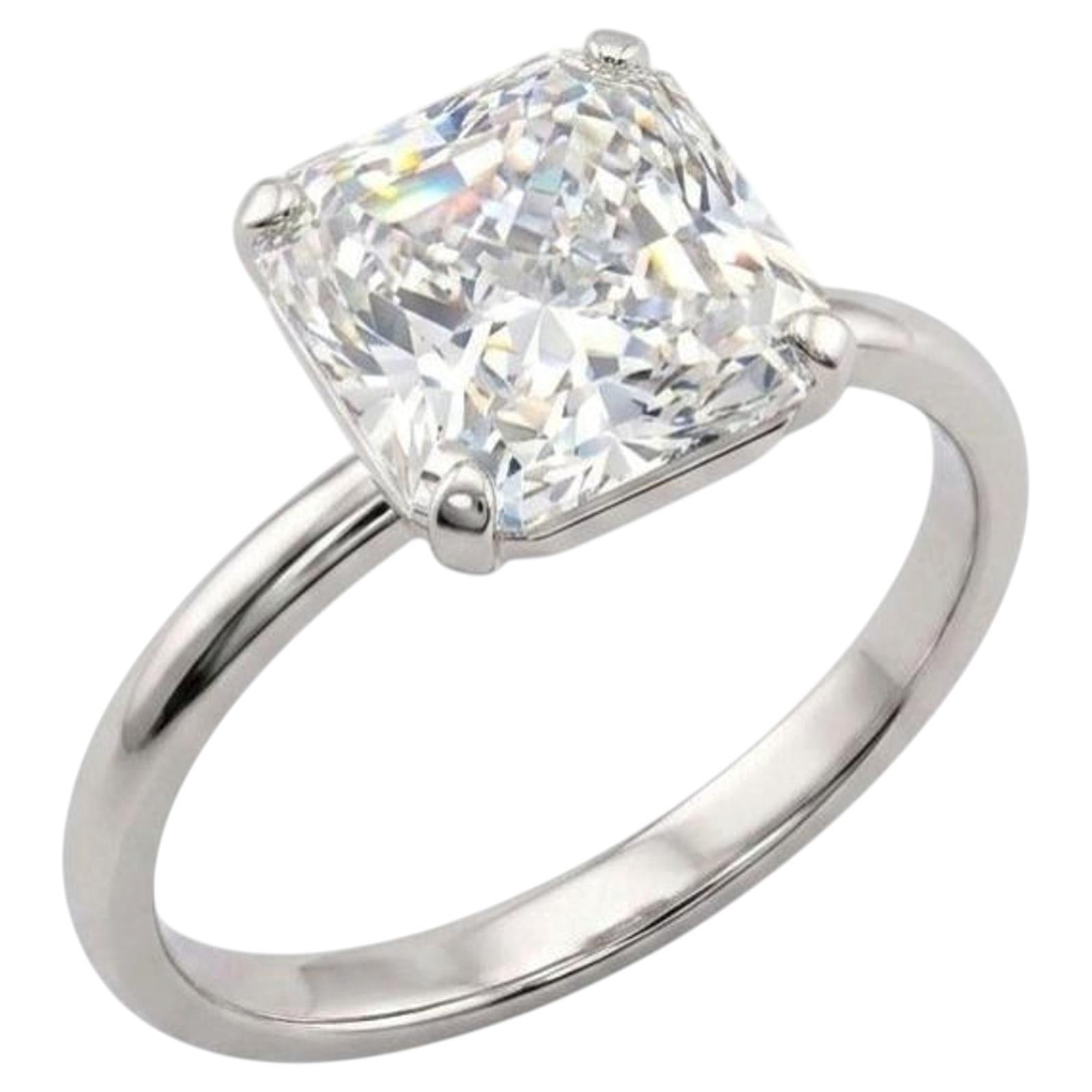 Tiffany & Co. 2.6 Carat True Solitaire Diamond Engagement Ring in Platinum