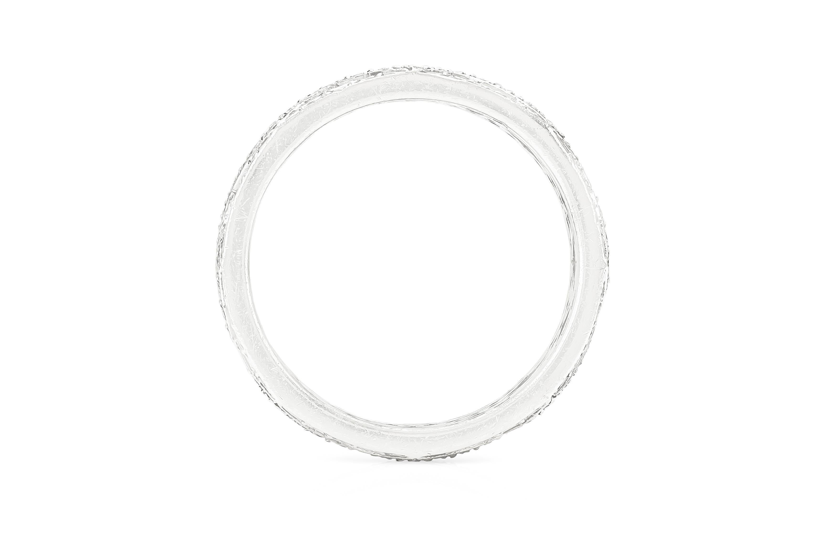 Taille ronde Tiffany & Co. Bracelet ouvert avec diamant de 2,72 carats en vente
