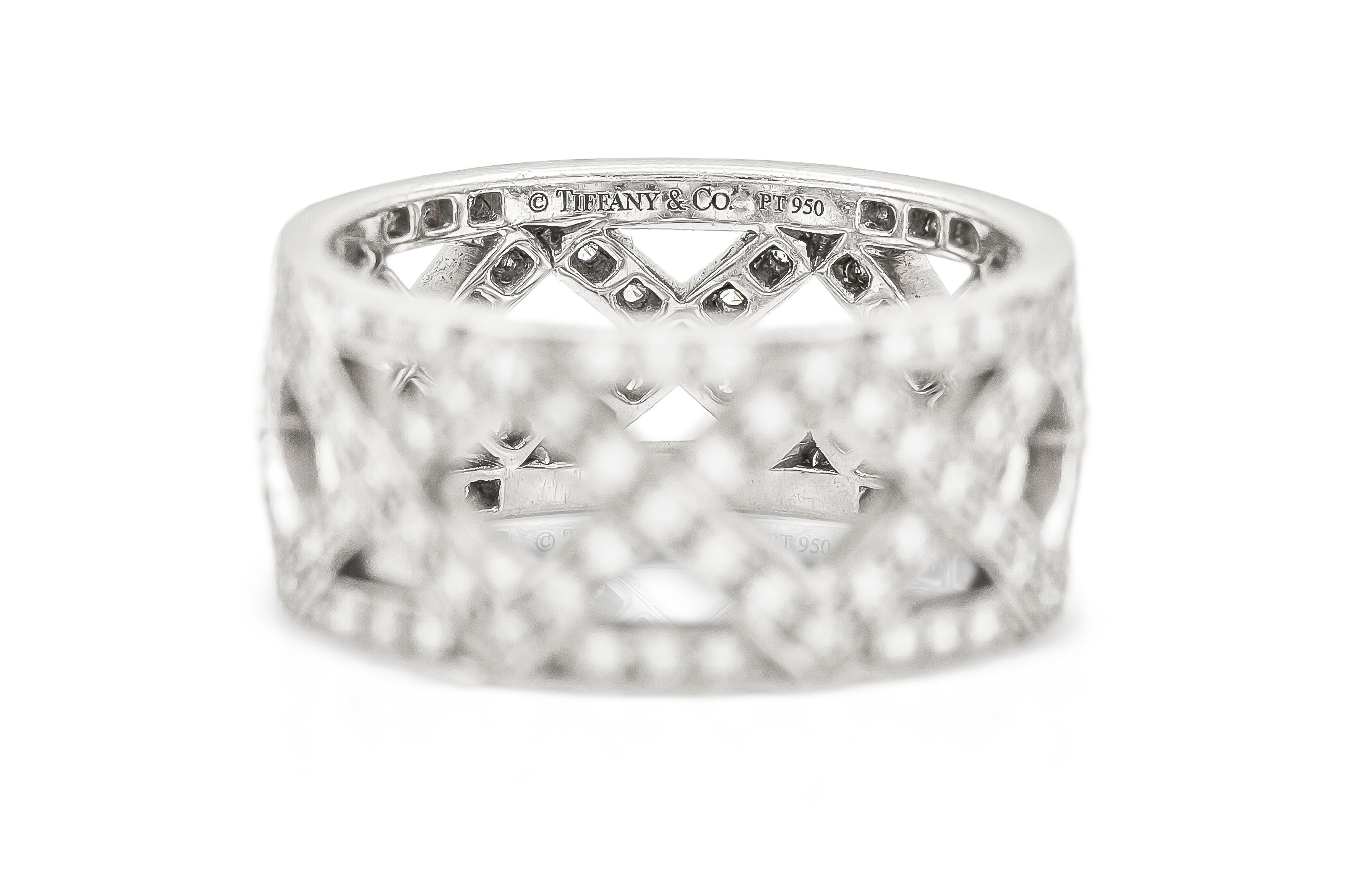 Tiffany & Co. Bracelet ouvert avec diamant de 2,72 carats Bon état - En vente à New York, NY