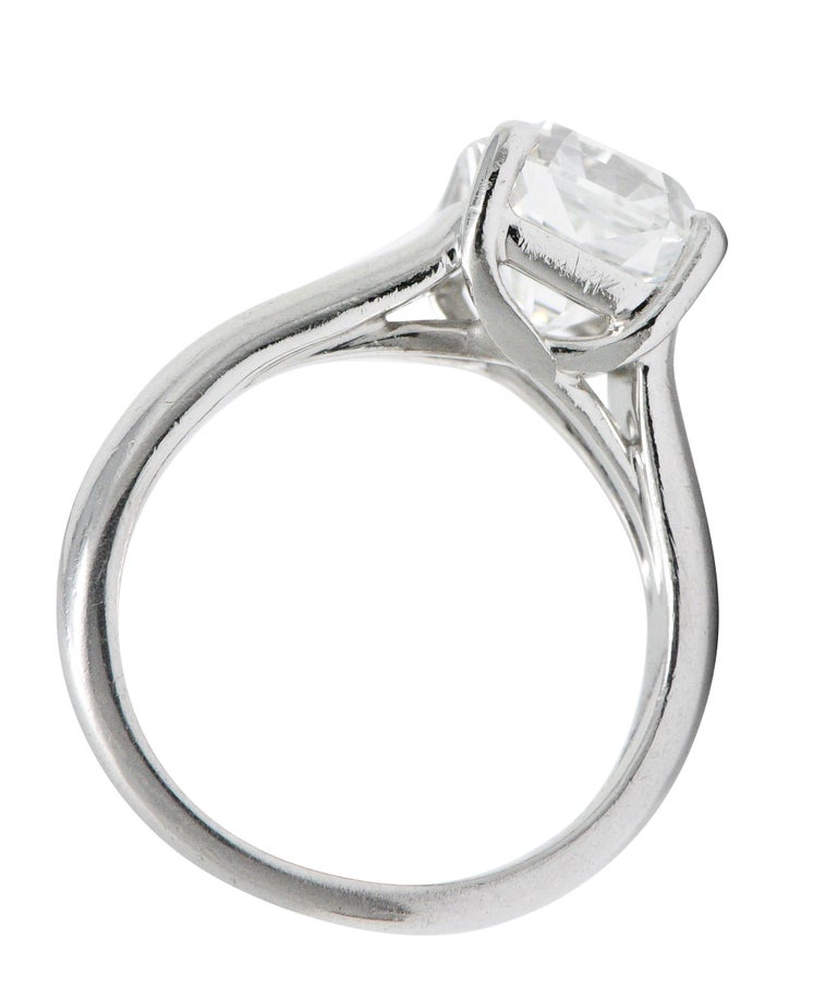 Tiffany and Co. 2.79 CTW Lucida Diamond Platinum Engagement Ring GIA ...