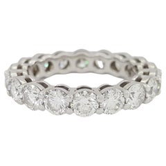 Tiffany & Co. 2.80 Carat Round Brilliant Cut Diamond Platinum Wedding Ring
