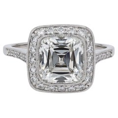 Tiffany & Co. 2.81 Carat Cushion Diamond Engagement Ring