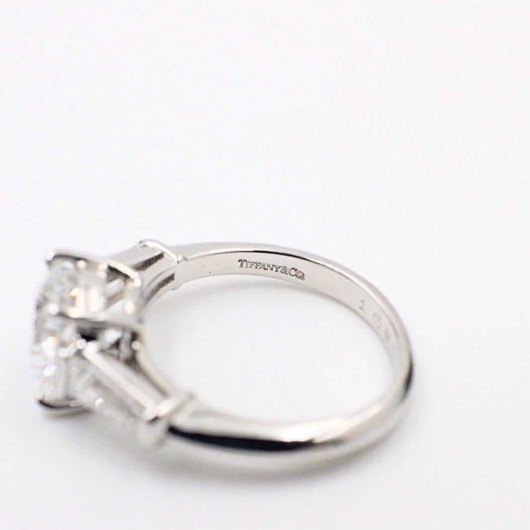 Tiffany & Co. 2.86 Carat D VS1 Diamond Platinum Engagement Ring In Excellent Condition In San Diego, CA