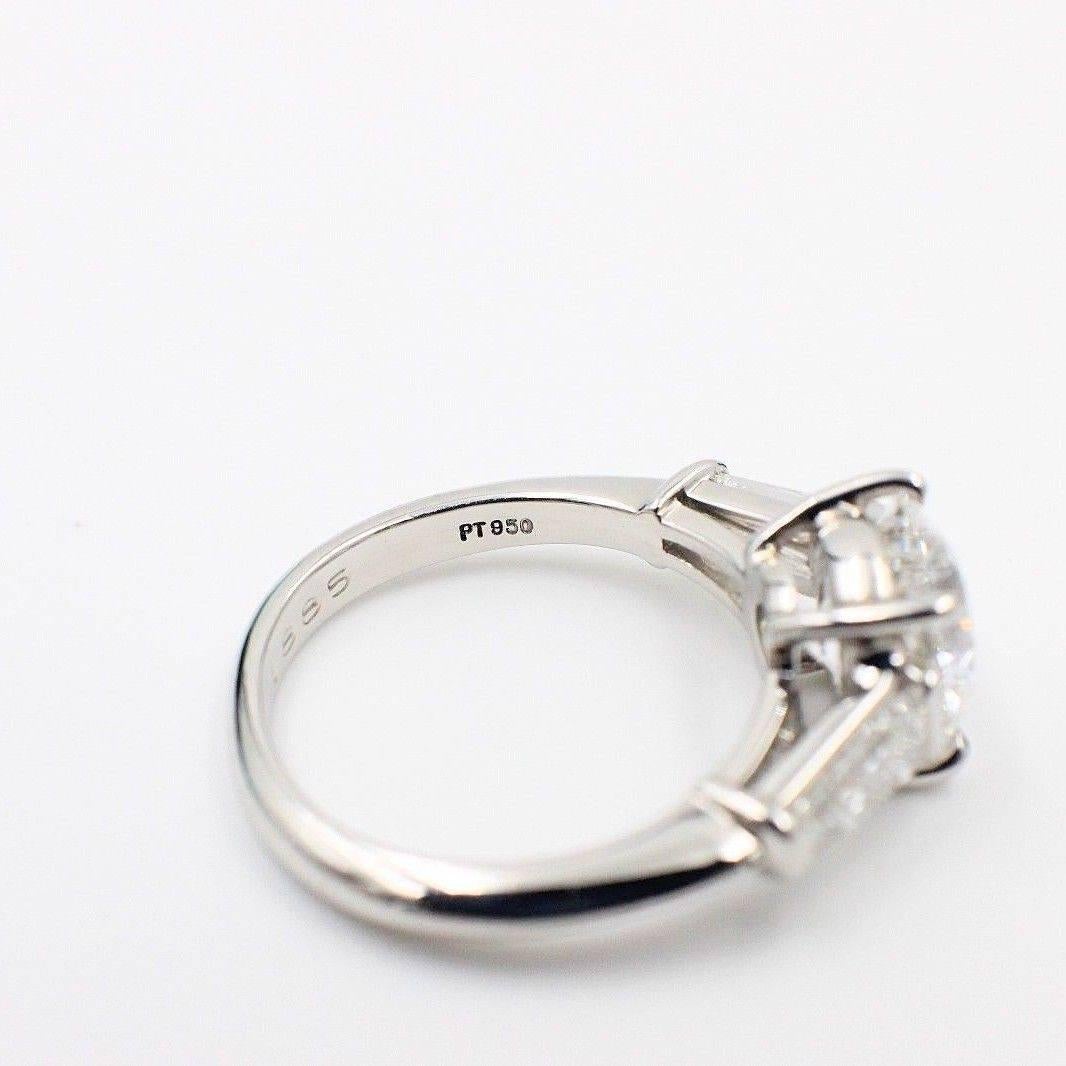 Women's Tiffany & Co. 2.86 Carat D VS1 Diamond Platinum Engagement Ring