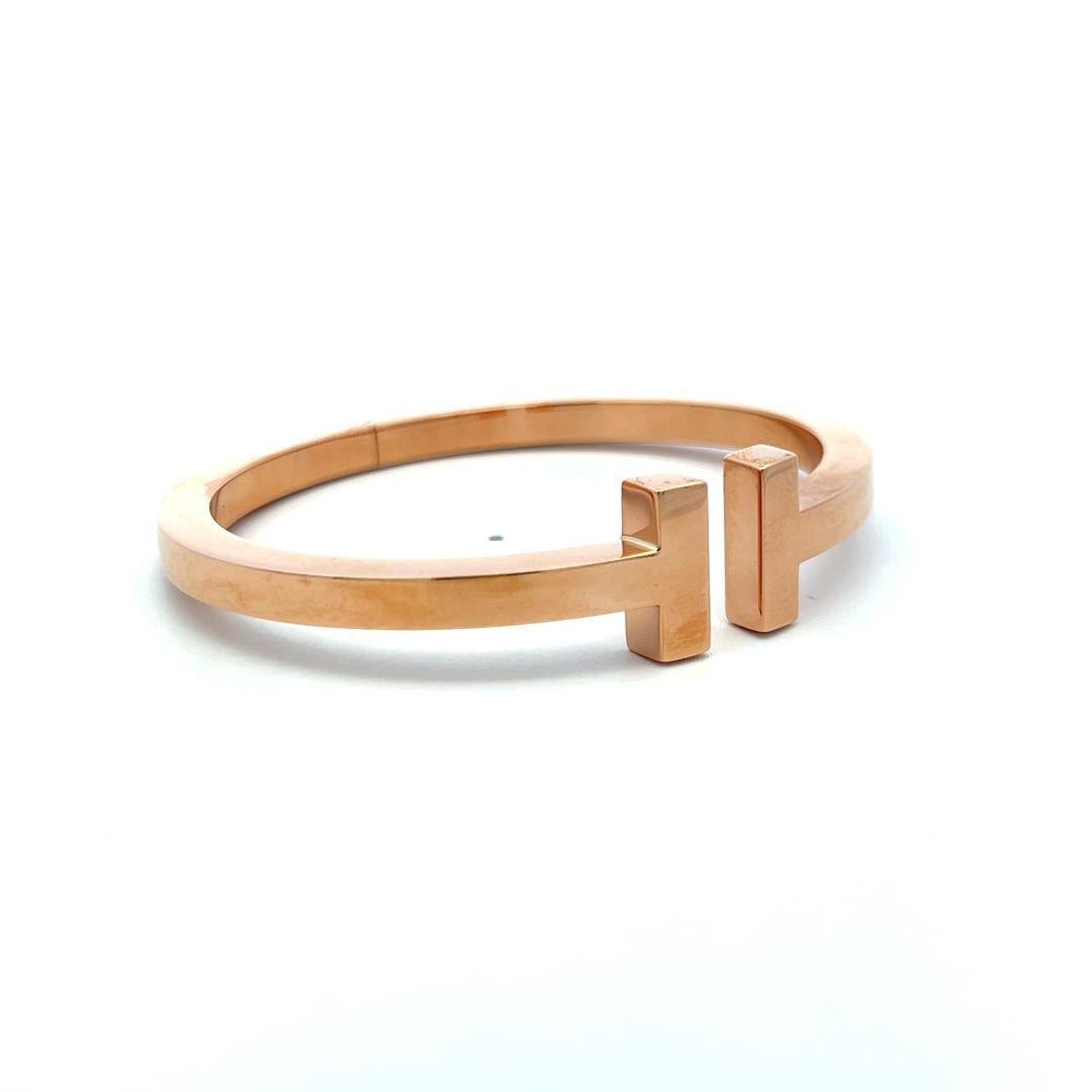 Tiffany & Co 29 Gramm Größe 7 18 Karat Gelbgold Armreif T-Armband im Angebot 3