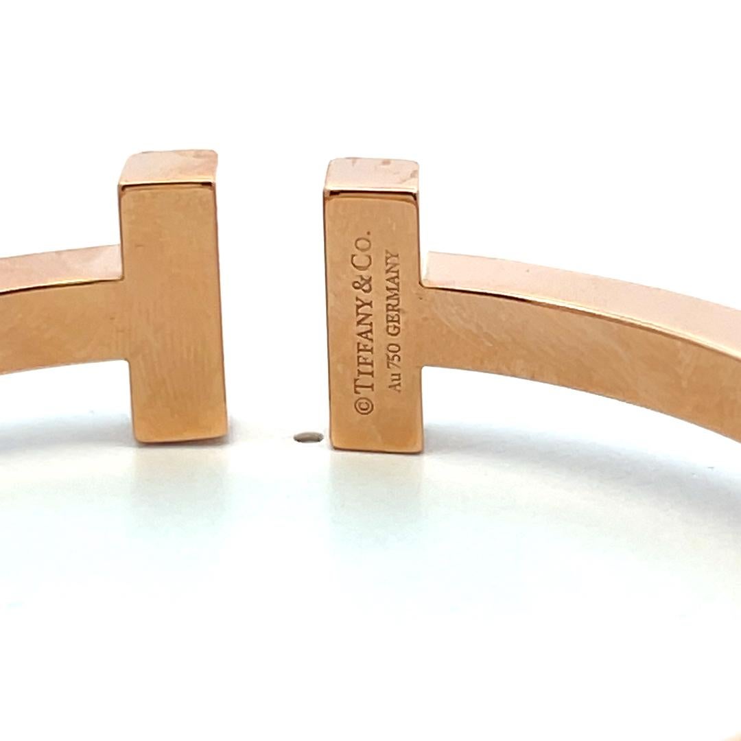 Tiffany & Co 29 Gramm Größe 7 18 Karat Gelbgold Armreif T-Armband im Angebot 5
