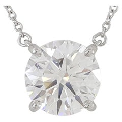 TIFFANY & CO. Solitär-Anhänger mit 2,91 Karat rundem Diamanten im Brillantschliff