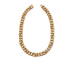 Tiffany & Co. 3 Carat Diamond Graduated Link Necklace, 18 Karat Gold