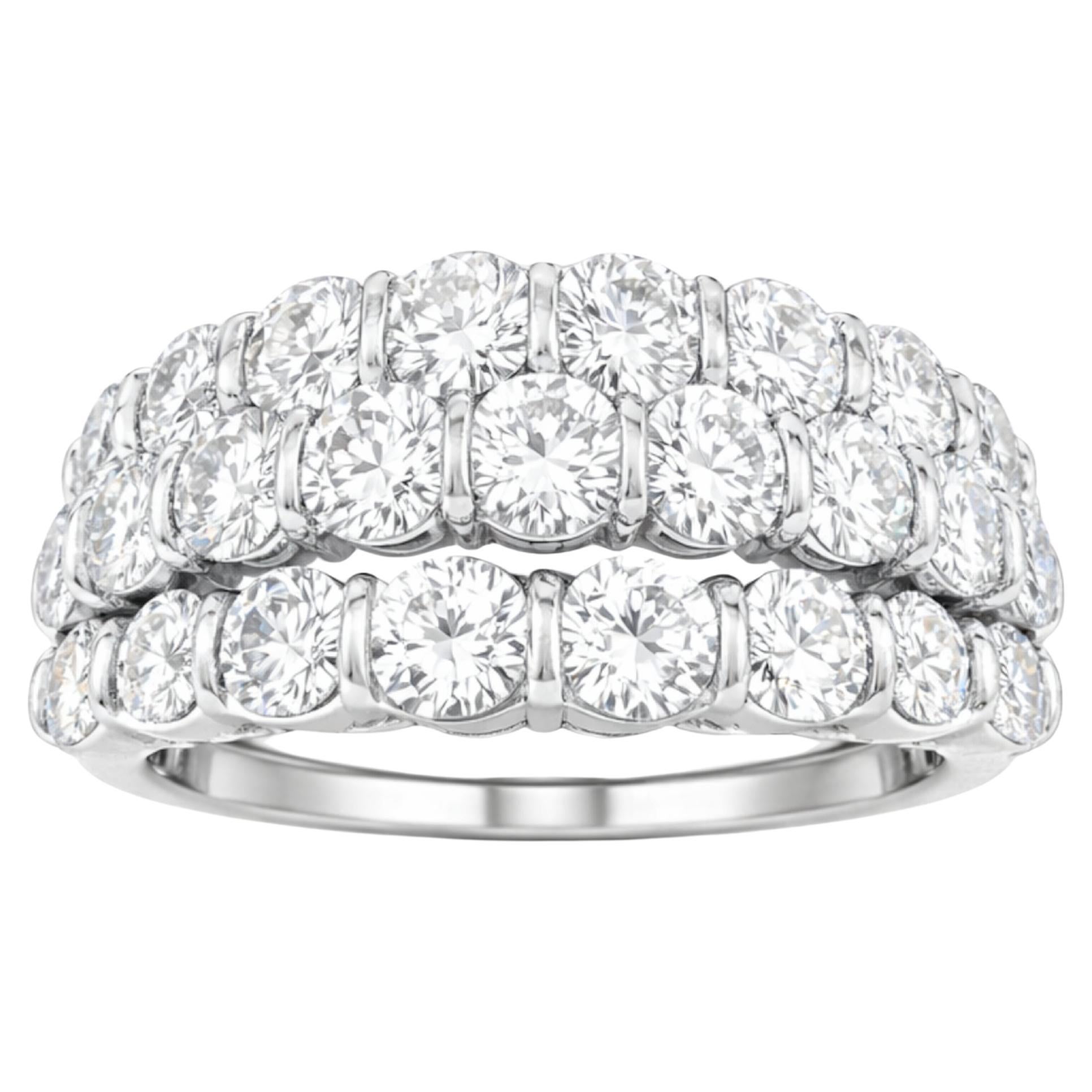 Tiffany 
Co. 3 Carat Platinum Diamond Ring For Sale