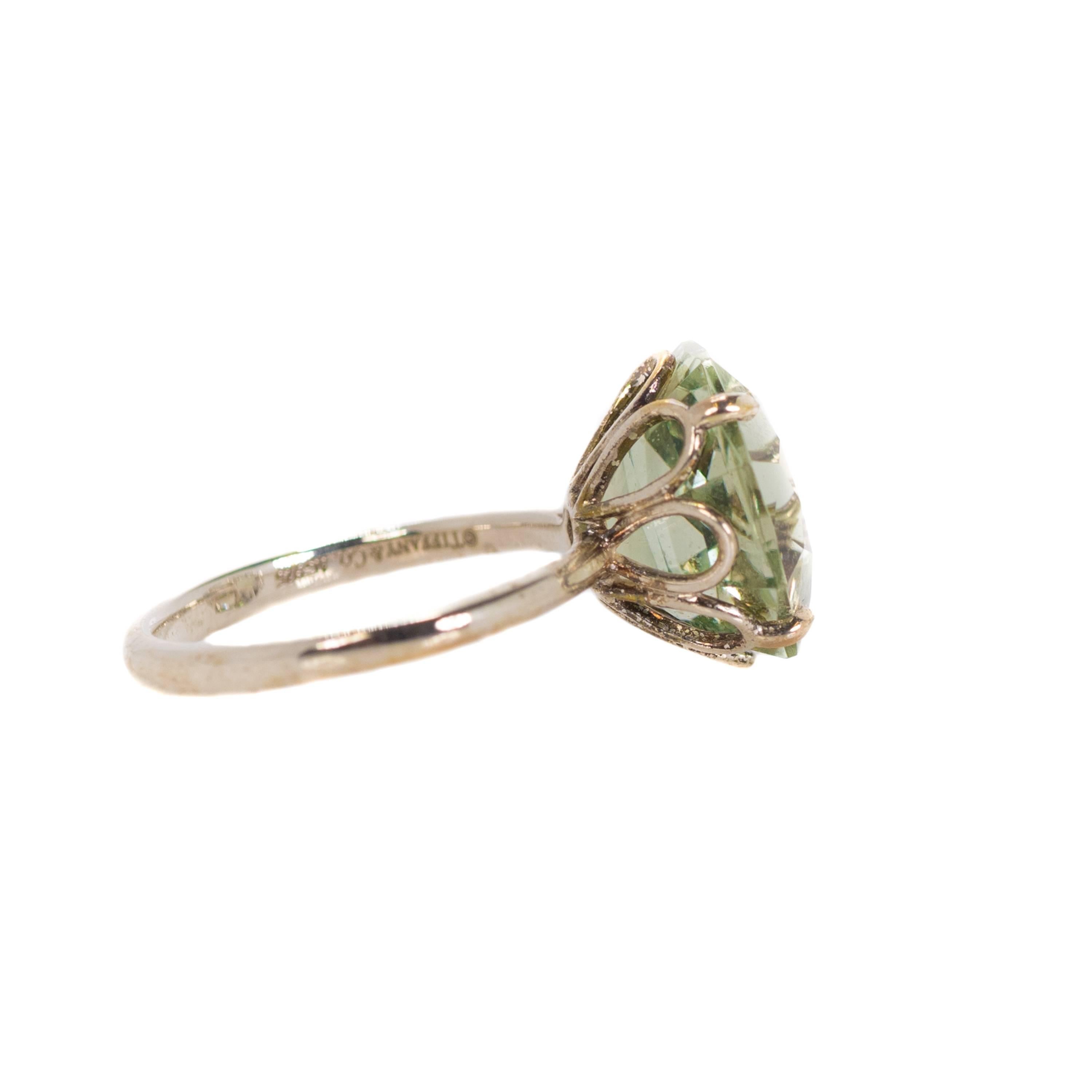 prasiolite ring tiffany