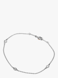 Tiffany & Co. 3 Diamond Platinum Elsa Peretti Diamonds by the Yard Bracelet