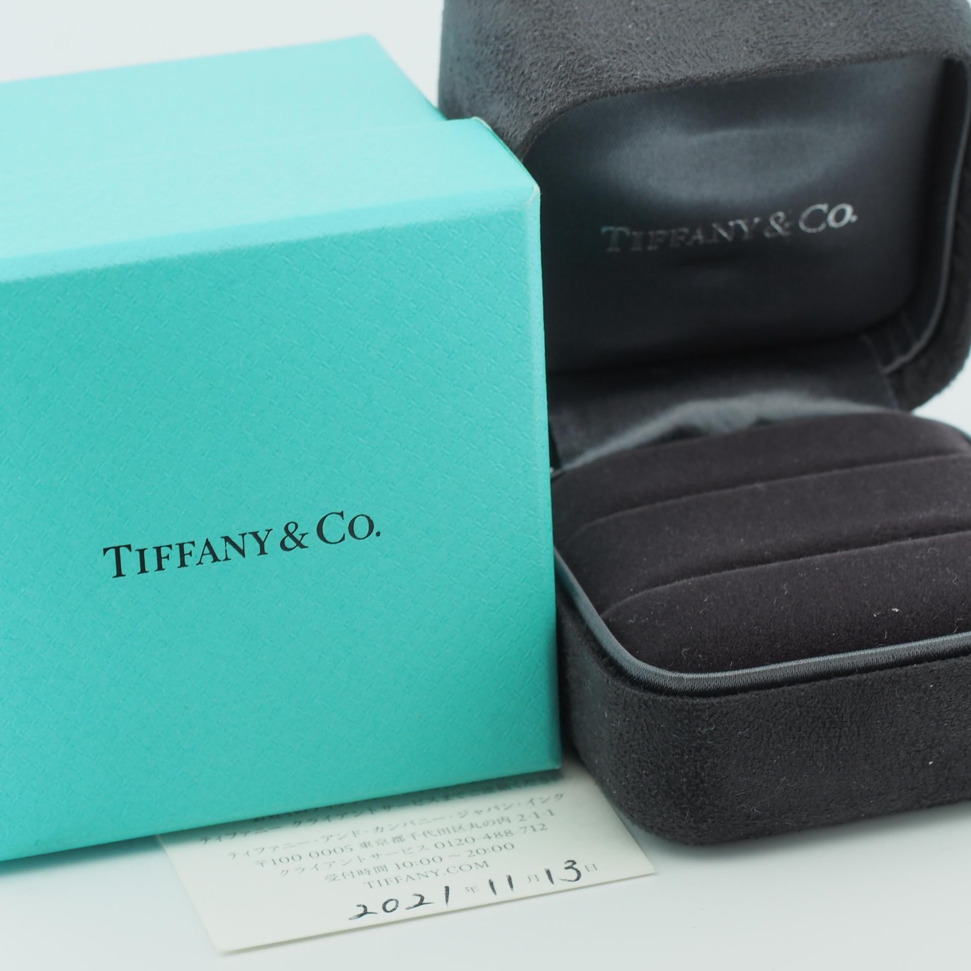 Tiffany & Co. 3 Diamonds Forever Wedding Band Ring Platinum 950 2