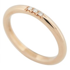 Tiffany & Co. Alianza de boda de 3 diamantes para siempre Oro rosa