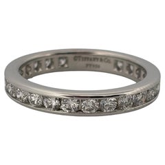 Tiffany & Co. 3 Millimeter 1.10ctw E VS1 Diamond Full Eternity Band Ring