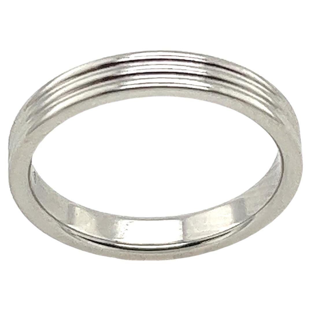 Tiffany & Co. 3 Row Band Ring In Platinum  For Sale