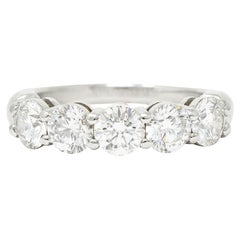 Tiffany & Co. 3.00 Carats Diamond Platinum Contemporary Band Ring