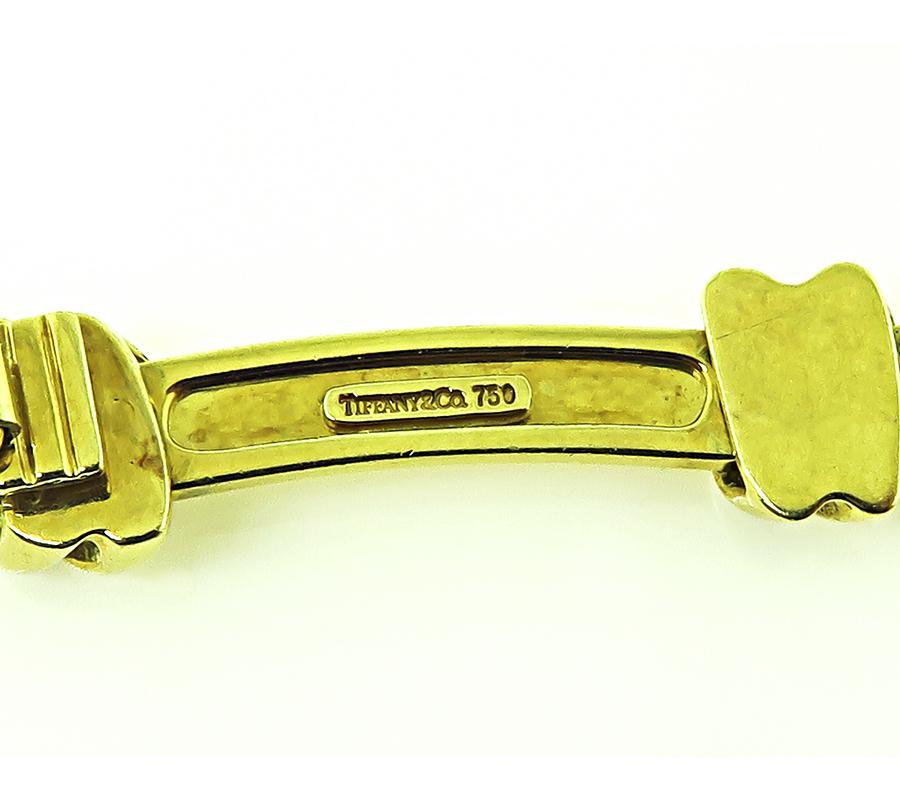Tiffany & Co 3.00ct Diamond Two Tone Gold Necklace In Good Condition For Sale In New York, NY
