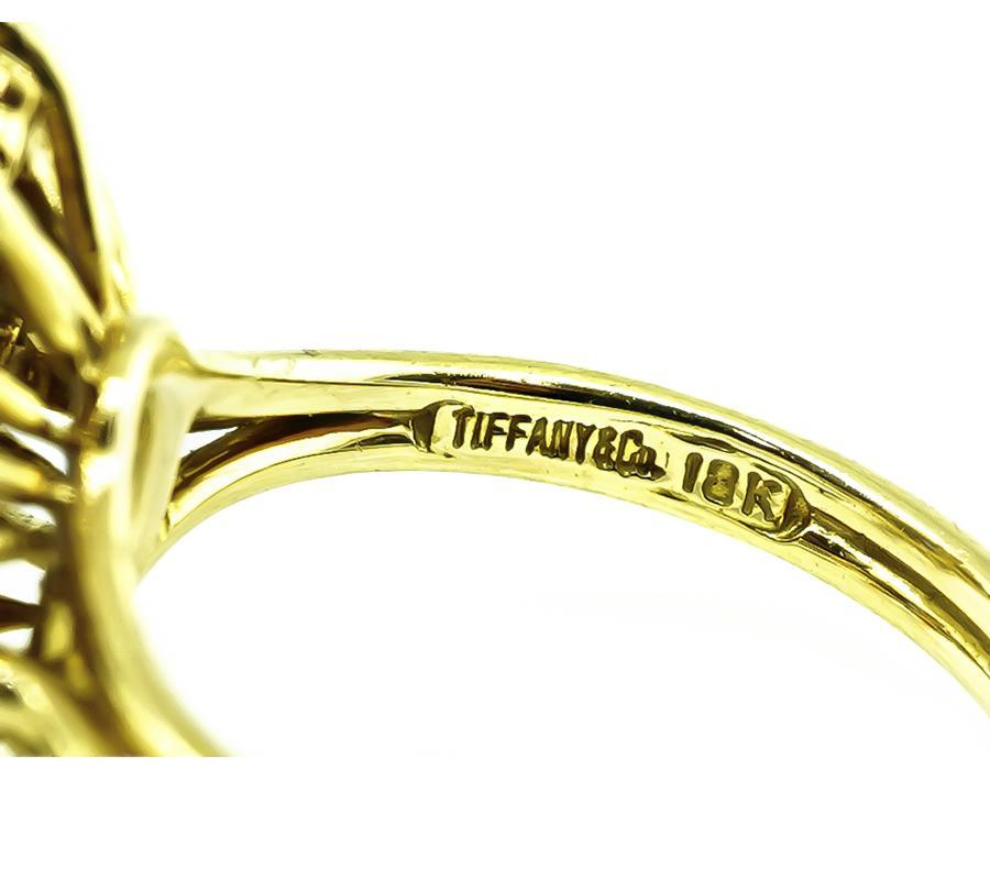 Tiffany & Co 3.00ct Tanzanite 1.40ct Diamond Gold Ring In Good Condition For Sale In New York, NY